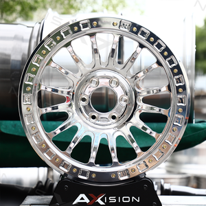 Rines Forjados Beadlock 18x9 20x9 6x135 6x139.7 6x165.1 con Acabado Pulido y Cepillado Personalizado para Nissan Ford F150 Chevy GMC Estilo KMC - Product Image 3