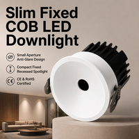 Spot LED Moderne Encastrable 12W COB, Diamètre de Découpe 75mm, Corps en Aluminium pour Hôtels et Résidences LP-FX7570SH-NR-21-1
