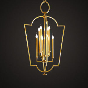 Elegant Simple Creative Design <strong>Cage</strong> Lantern Globe Chandelier Hanging Lamp Wholesale Brass <strong>Lighting</strong> - Product Image 6