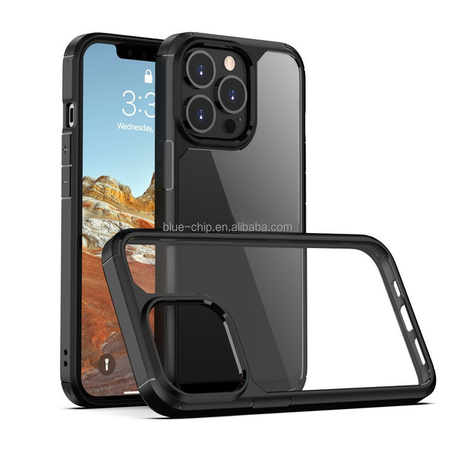 Rugged Defense Shield Case for iPhone 13 14 Pro Shockproof Clear Cover Case for iPhone 13 Pro Max