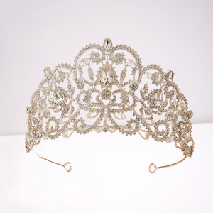 Corona de Princesa en Oferta, Corona de Aleación de Alta Gama con Cristales para Boda, Aniversario, Concurso de Belleza, Coronas y Tiaras de <span class=keywords><strong>Miss</strong></span> Universo - Product Image 4