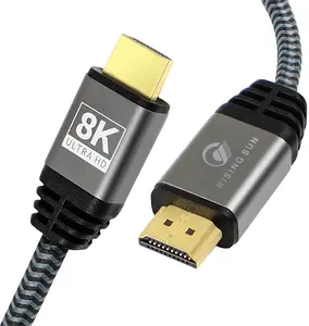 China Wholesale 1m HDMI Cable 4k 2.0 High Speed Gold Plated Braided Lead In Audio &Video HDMI Kabel
