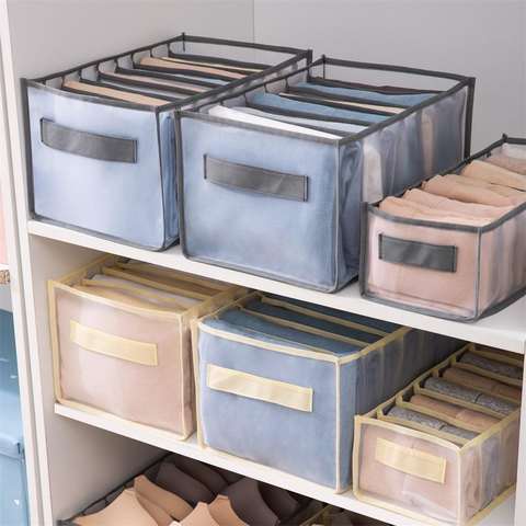 Socks Organizer Box Wardrobe Clothes Foldable Storage Organizer Collapsible Wardrobe Organizers Underwear Storage Box for Socks