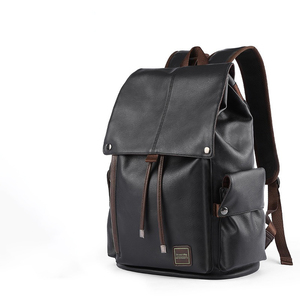 IStapromo Gifts <b>Men</b> PU <b>Leather</b> <b>Backpack</b> for Laptop Male Business Mochilas Couro Masculina Motorcycle Back Pack Travel - Product Image 1