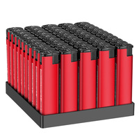 50 briquets coupe-vent épais par boîte, briquets jetables durables