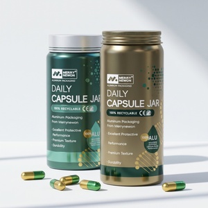 Bouteille de marque Premium pour la santé masculine, capacité 90 pilules taille 00, flacon de recharge pour compléments alimentaires, bouteilles métalliques - Product Image 1