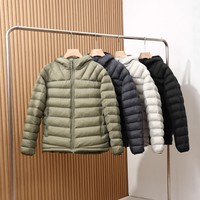 Veste d'hiver unisexe longue, imperméable, coupe-vent, respirante, anti-UV, ultra-légère, chaude, pliable, portable, avec fermeture éclair, douce