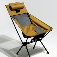 Chaise de camping et de plage portable ultralégère en aluminium avec dossier pliable large et coussin en éponge, en polyester, fournie directement par l'usine à prix abordable