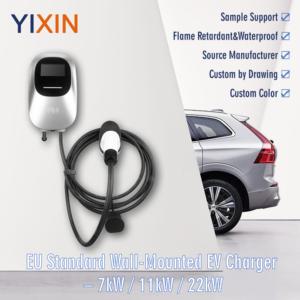Estación <span class=keywords><strong>de</strong></span> Carga para Vehículos Eléctricos <span class=keywords><strong>de</strong></span> Grado Comercial YIXIN, 11KW 22KW Trifásica, <span class=keywords><strong>Cargador</strong></span> Inteligente Compatible con OCPP con RFID y Gestión <span class=keywords><strong>de</strong></span> Cables - Product Image 1