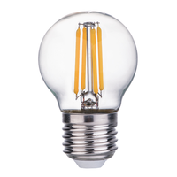 G45 E14 E27 2W 4W LED Vintage Filament Ampoule Corps en verre transparent avec base B22 pour la décoration de bureau Alimentation AC