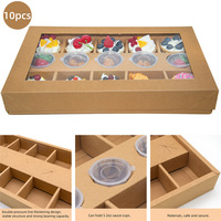 Caja contenedor de picnic de papel biodegradable con rejillas