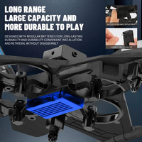 Avion Télécommandé 2,4 GHz en Mousse EPP avec Gyroscope Volant Stable, Anti-Chute et Évitement d'Obstacles, Jouet Avion RC avec Caméra