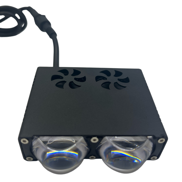 45W Devil's Eye 2 LED Spotlight: Dual Yellow and White Modes Deliver Powerful All Weather Illumination  a Must Have for Cars
