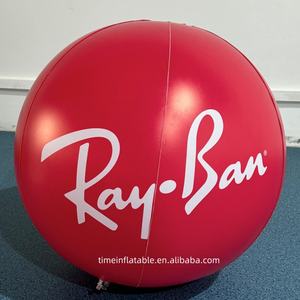 2m 3M Bola roja inflable personalizada con logotipo Gigante PVC Impermeable Publicidad al aire libre Globo inflable - Product Image 2