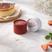 Emballage en tube de papier kraft pour gâteaux et desserts, imprimé sur mesure, recyclable, de qualité alimentaire, boîte cylindrique en carton ronde de luxe pour cheesecake