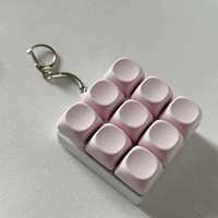 Porte-clés anti-stress personnalisé avec bouton sensoriel à presser, clé de clavier anti-stress, jouet porte-clés de clavier avec design de dessin animé