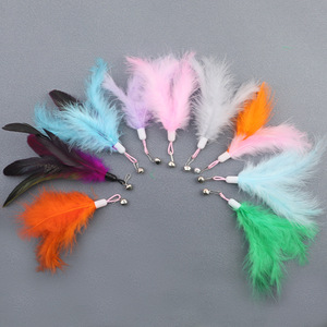 Fairy Feather Bell Cat Teasing Wand avec tête remplaçable : un jouet interactif pour chat qui les garde occupés et les divertit - Product Image 1
