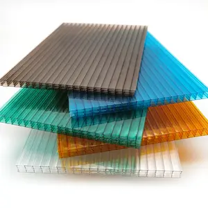 Hete Verkoop Brandwerende 4 Muur Polycarbonaat Pc Zon Plaat Fabrikant Voor Pergola Cover