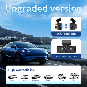 3,39 Zoll IPS WIFI 4-Kamera Auto-<span class=keywords><strong>Dashcam</strong></span> 4K-Videorekorder 360-Grad 4-Linsen Nachtsicht Wasserdicht 1 Jahr Garantie <span class=keywords><strong>Dashcam</strong></span> - Product Image 4