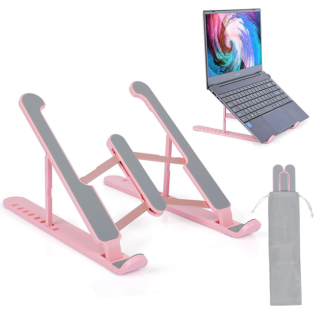 Portable Laptop Stand Foldable Support Base Notebook for Macbook Pro Lapdesk PC Computer Holder Cooling Pad Riser