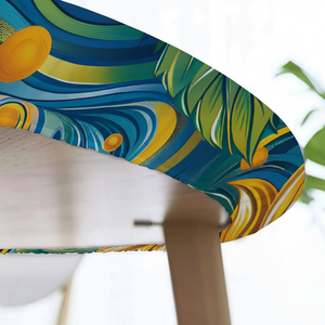 Ygpark ผ้าปูโต๊ะทรงกลมกันน้ำยืดหยุ่นได้ผ้าเช็ดทำความสะอาดผ้าคลุมโต๊ะสำหรับโรงแรมและงานเลี้ยง - Product Image 1