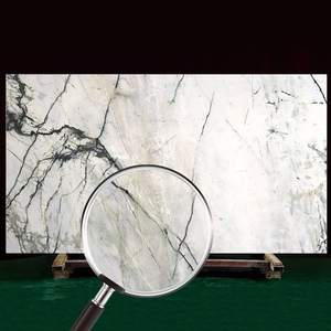 Goldtop Stone Customized Polished Modern Waterproof Calacatta Verde <b>Marble</b> Slabs OEM ODM Service Hotel Villa Wall Countertop Big - Product Image 2