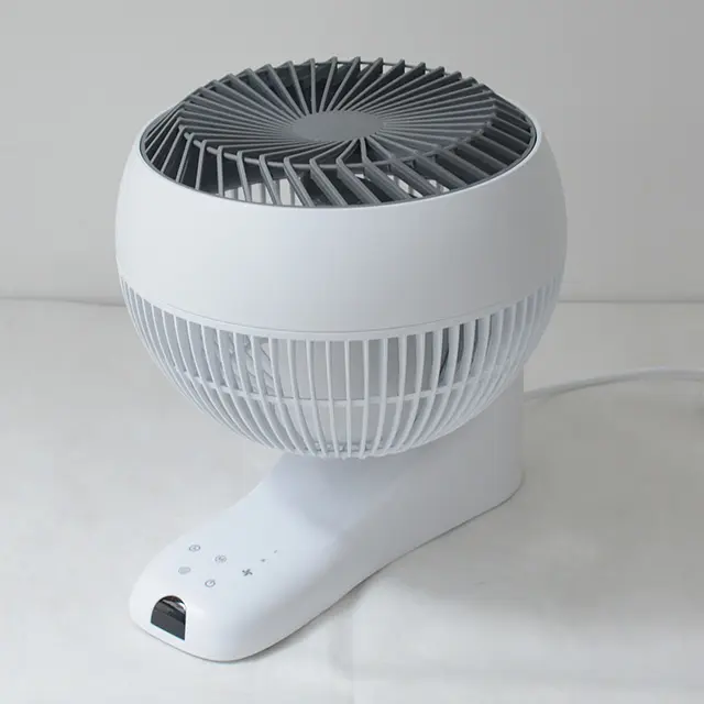 8 Inch 3d Oscillerende Lage Decibel Verse Slimme Aanraakbediening Afstandsbediening 1-12 Uur Timer 4 Windmodus Muur Gemonteerde Ventilator