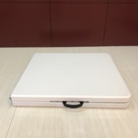 Table d'extérieur 152 cm, table rectangulaire en HDPE de 5 pieds, meubles, table pliante en plastique
