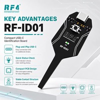 Testeur de bobine de carte mère RF4 ID01, outil de détection d'inductance, testeur de bobine pour réparation de téléphones portables, induction électromagnétique, vérification rapide des pannes, OEM CE