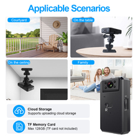 Mini caméra WIFI WD6 3MP, vision nocturne, caméra de sécurité, surveillance CCTV pour la maison, mini caméra IP WIFI portable sans fil pour intérieur