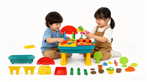 <span class=keywords><strong>Table</strong></span> d'activités pour enfants avec sable et <span class=keywords><strong>eau</strong></span>, accessoires inclus, pour l'extérieur, l'été et l'apprentissage précoce - Product Image 3