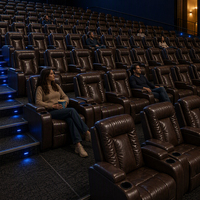 Fauteuil de cinéma VIP en cuir de luxe, moderne, électrique et rétractable, pour la maison et le bureau