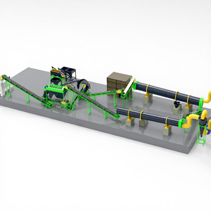 Vente directe du fabricant Granulateur automatique de fumier de volaille Ligne de production de granulés d'engrais organique 5t/h - Product Image 1