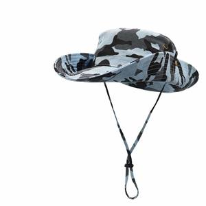 Camouflage tactique à large bord Protection solaire Casquette <span class=keywords><strong>de</strong></span> pêcheur Camo Bucket Hat Summer Style for Fishing Jungle Adventures - Product Image 1