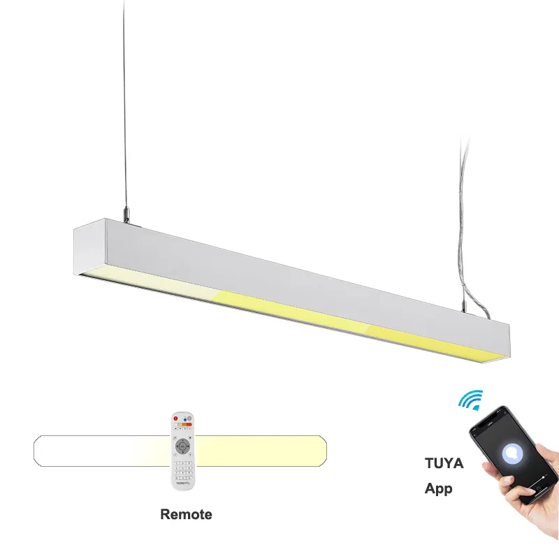 ไฟ LED สีขาวเย็นแบบเส้นตรงพร้อม8FT 2ft สำหรับสำนักงานบ้านเชิงพาณิชย์ได้ผ่านการรับรอง CE