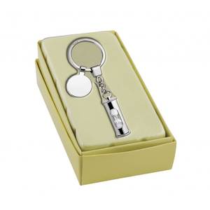 Llavero de Estilo Vintage con Diseño de Reloj de Arena, Portamonedas de Metal, Material de Aleación, Impresión Offset y UV, Acero Inoxidable - Product Image 3