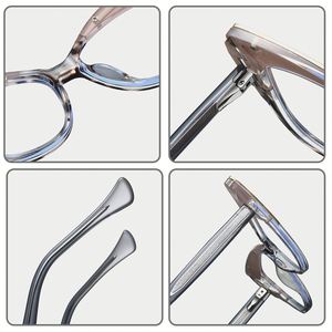 Gafas de Moda 2025 para Mujer, Montura de Ojo de Gato TR90, Metal y Acetato, Anti Luz Azul, para Computadora - Product Image 6