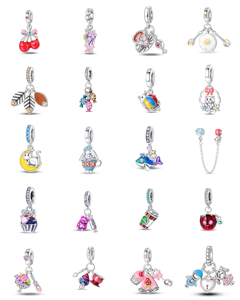 จี้รูปหัวใจทรงโรสคัทประดับเพชรซิร์คอนชุบทองคำขาวแบบรักษ์โลก พร้อมอุปกรณ์ตกแต่งลูกปัดยูนิคอร์น DIY - Product Image 2