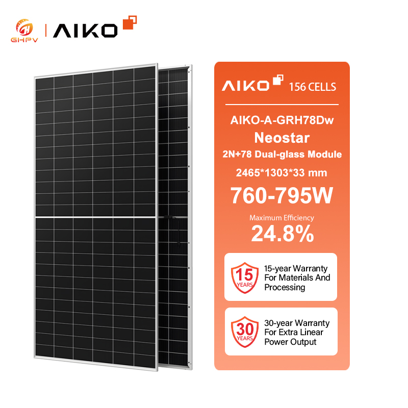 Aiko Solar Module Aiko-a-Grh78dw - 760W to 795W Power Range