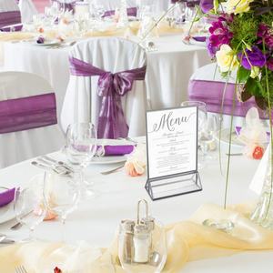 Numéros <span class=keywords><strong>de</strong></span> Table en argent, 8.5x11, porte-cartes <span class=keywords><strong>de</strong></span> mariage, panneau acrylique et nombres <span class=keywords><strong>de</strong></span> Table - Product Image 4