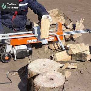 Piccola casa idraulico Splitter legno legno Log legno processore Cutter dalla cina macchine forestali prodotto - Product Image 4