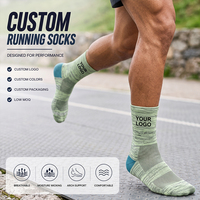 Chaussettes de course à compression personnalisées de haute qualité, légères et amorties, pour le padel et le tennis