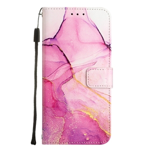 Pour <span class=keywords><strong>iPhone</strong></span> 15/16E/16 Promax Marble Design Wallet Etui en cuir Pochette, pour Moto G73 PU Flip Case avec fentes pour cartes - Product Image 3