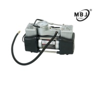 Heavy-duty 180W 12V DC Dual Cylinder ABS Material Tire Inflator with 150PSI Max Pressure for SUVs
