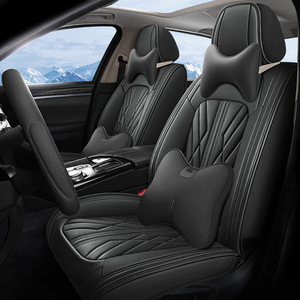 Juego Completo de Fundas Universales de Cuero PVC para Asientos de Coche con Cubierta de Cojín para Accesorios Interiores de Automóvil - Product Image 4