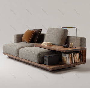 Connery Italian Minimalist Fabric <strong>Sofa</strong> Set Sherpa Material for Small Living Room Hotel <strong>Bed</strong> for - Product Image 4