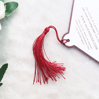 Tarjetas de Menú de Boda con Diseño Vintage Personalizado en Forma de Abanico, Tarjeta de Programación Borgoña con Borla de Cinta
