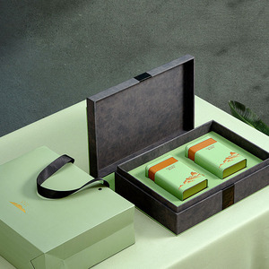 Custom Luxury Rigid Cardboard Gift Tea Set Packing Box Tea Packaging Box With Tin Box