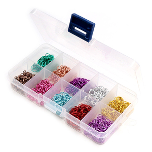 Anneaux ouverts en aluminium colorés de 6 mm, anneaux fendus, connecteurs pour colliers, bracelets, accessoires de <span class=keywords><strong>fabrication</strong></span> de bijoux DIY, 1000 pièces/boîte - Product Image 3