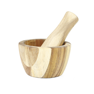 Buen Precio de madera maciza golpeando ajo especias suplemento alimenticio <span class=keywords><strong>para</strong></span> bebés molinillo Acacia <span class=keywords><strong>mortero</strong></span> y <span class=keywords><strong>mortero</strong></span> - Product Image 1